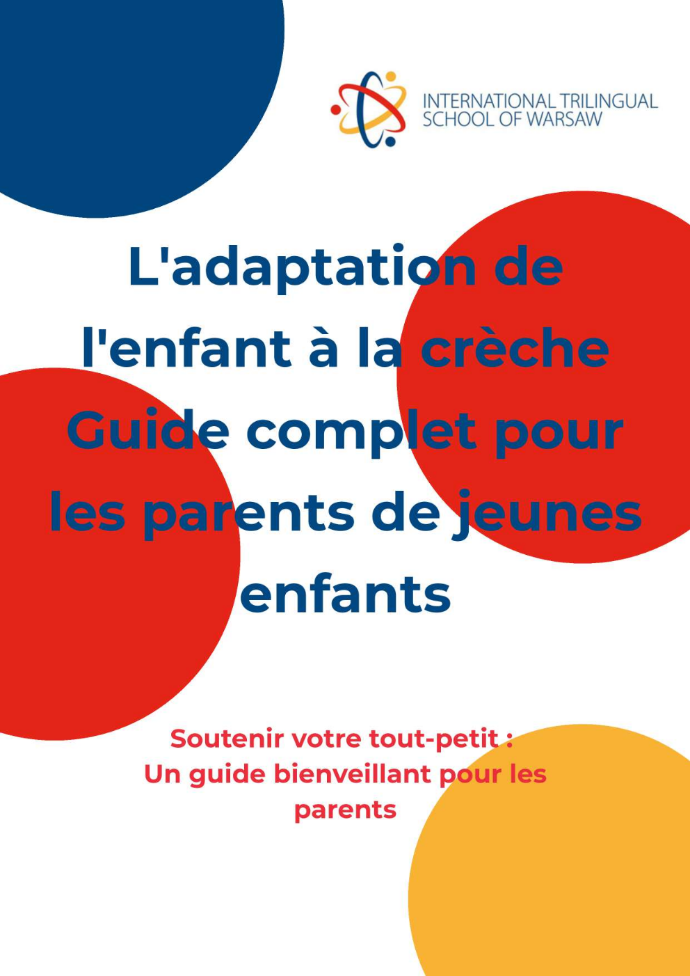 french ebook adaptation E-Book Eingewöhnung in der Krippe | ITSW Warschau
